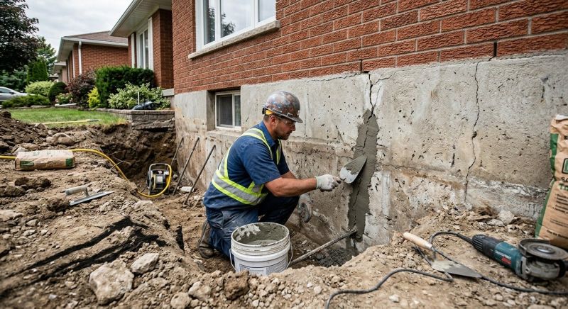 Basement Foundation Repair in West Bridgewater, MA