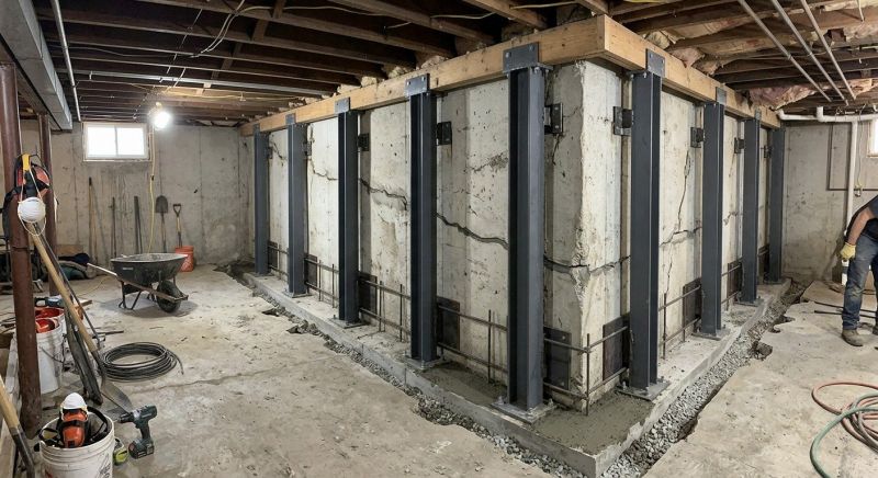 Basement Stabilization in Fall River, MA
