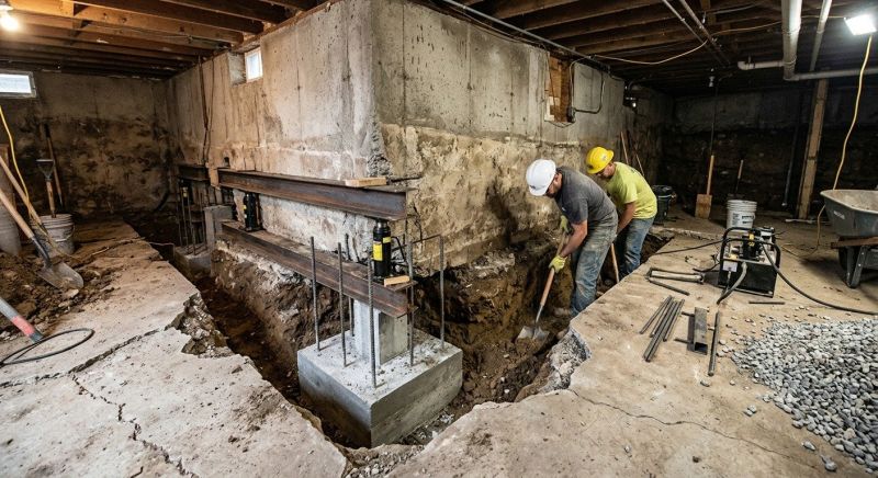 Basement Underpinning in Fall River, MA