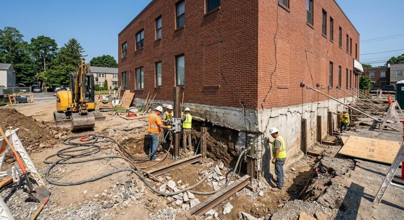 Building Foundation Repair in Fairhaven, MA