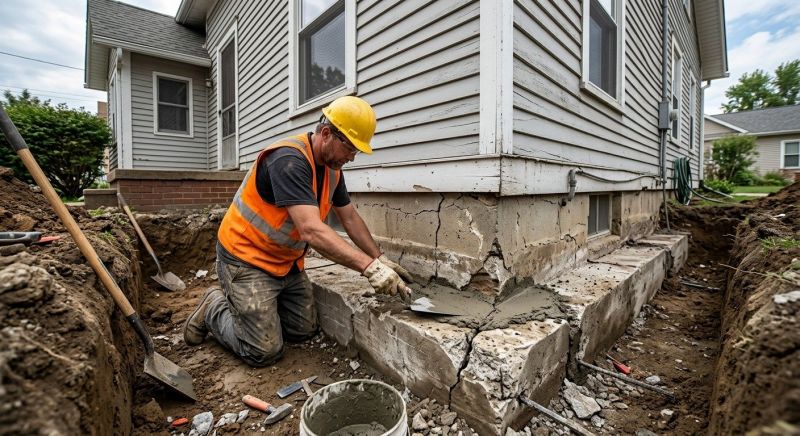 Concrete Foundation Repair in Little Compton, RI
