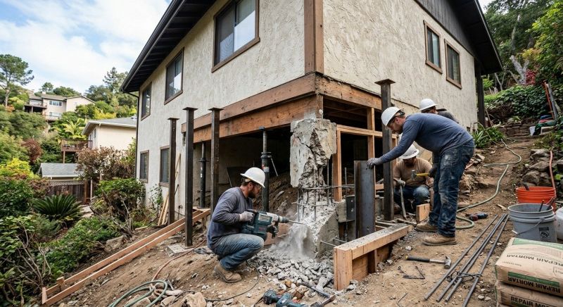Concrete Foundation Repair in West Bridgewater, MA