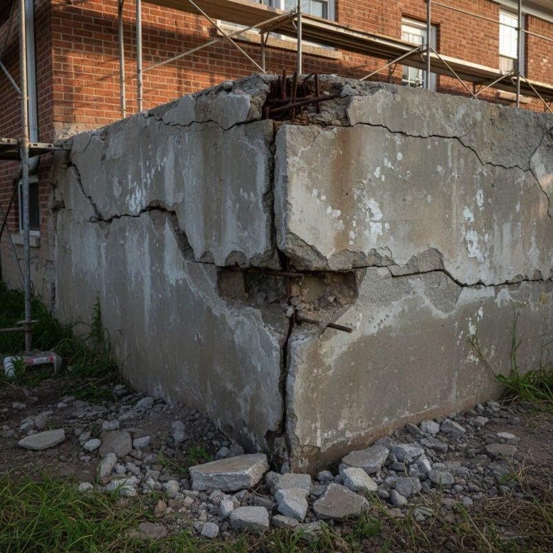 Cracked Foundation Repair in North Attleboro, MA