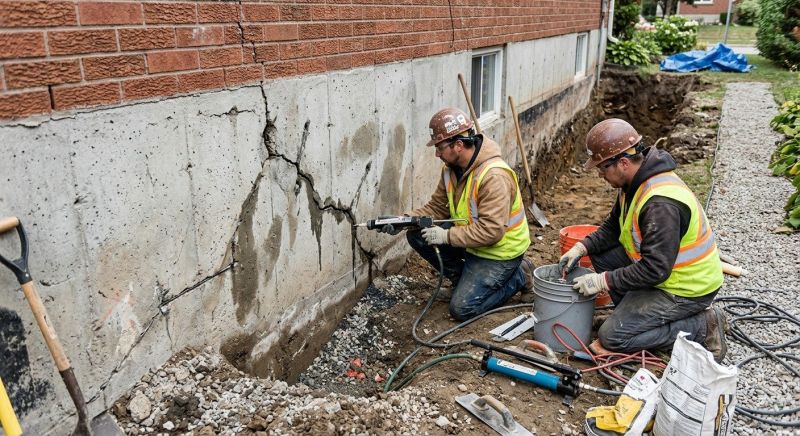 Cracked Foundation Repair in Rehoboth, MA