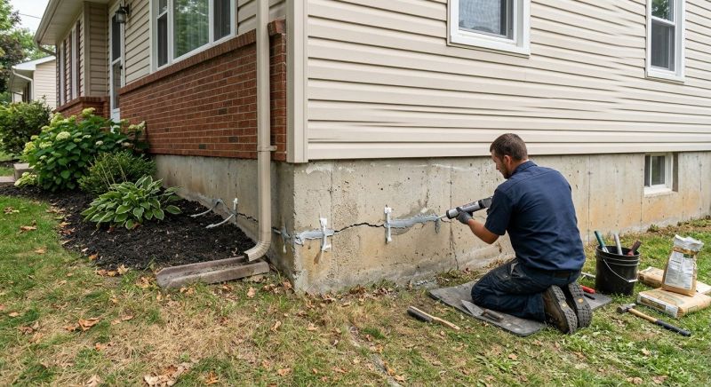 Cracked Foundation Repair in Riverside, RI