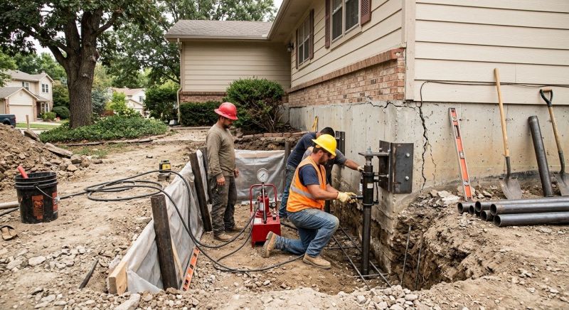 Cracked Foundation Repair in South Dartmouth, MA