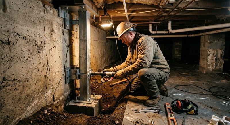 Crawlspace Foundation Repair in Bridgewater, MA