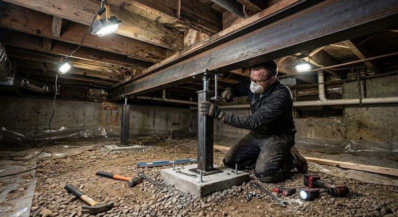Crawlspace Foundation Repair in Mattapoisett, MA
