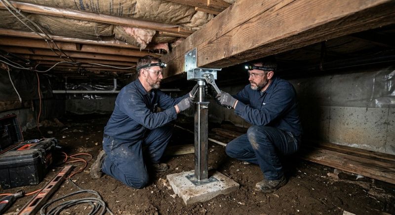 Crawlspace Foundation Repair in South Dartmouth, MA