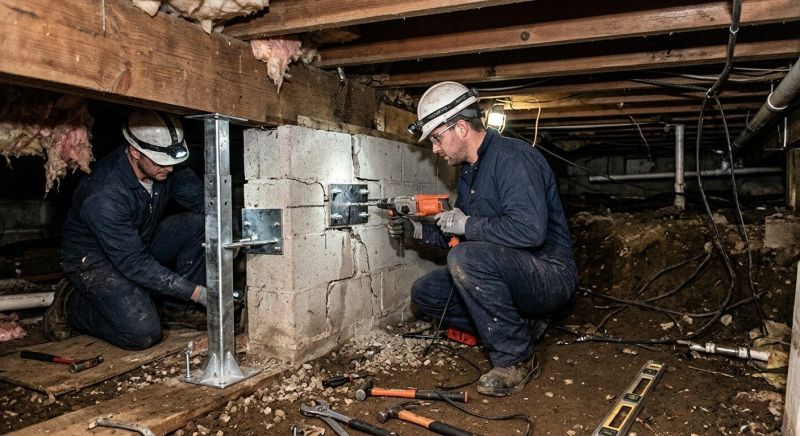 Crawlspace Foundation Repair in West Warwick, RI