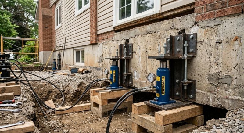 Foundation Jacking in Foxboro, MA