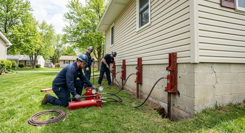 Foundation Jacking in Foxboro, MA