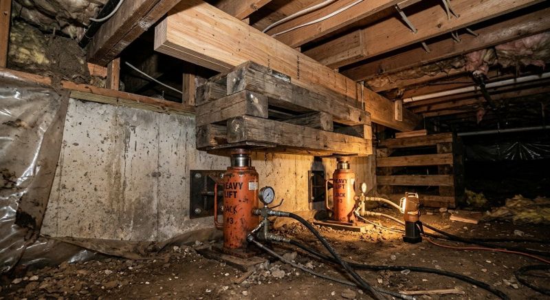 Foundation Jacking in Lincoln, RI