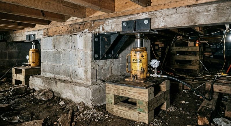 Foundation Jacking in Tiverton, RI