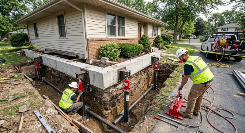 Foundation Jacking in West Wareham, MA