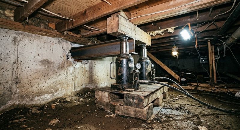 Foundation Jacking in West Warwick, RI