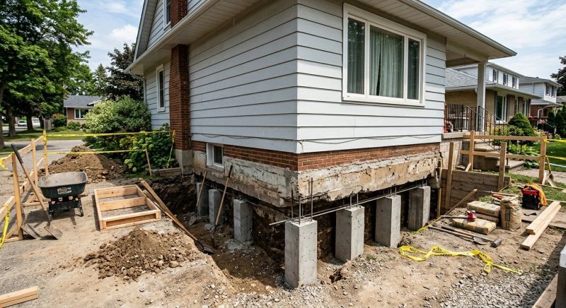 Foundation Underpinning in Fall River, MA