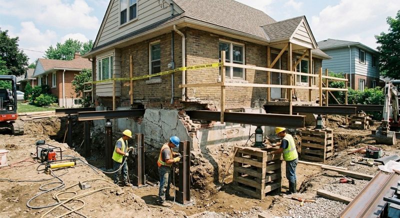 House Foundation Repair in Johnston, RI