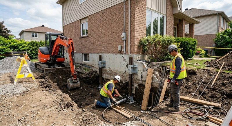 House Foundation Repair in Plainville, MA
