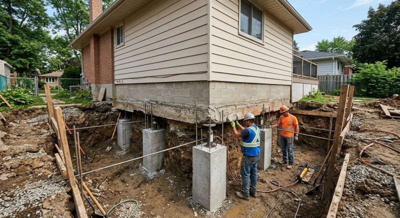 House Underpinning in Fall River, MA