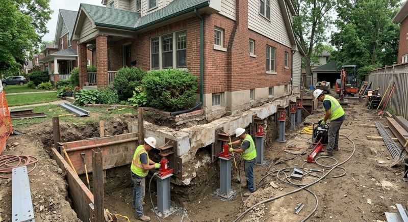 House Underpinning in Fall River, MA