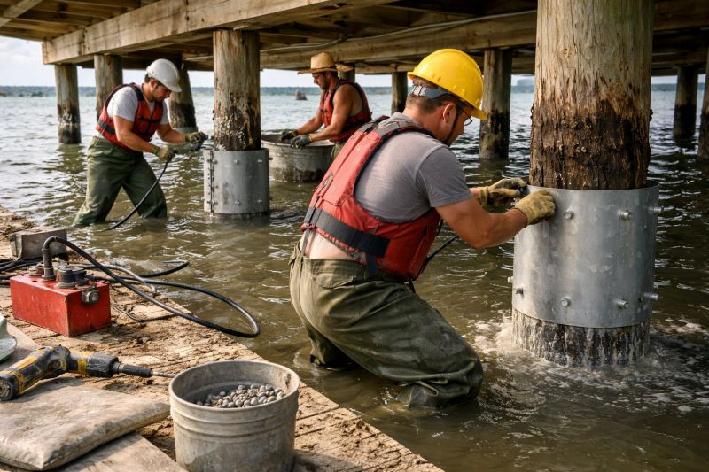 Piling Repair in East Greenwich, RI