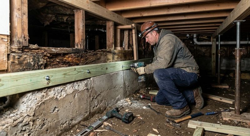 Sinking Foundation Repair in East Providence, RI