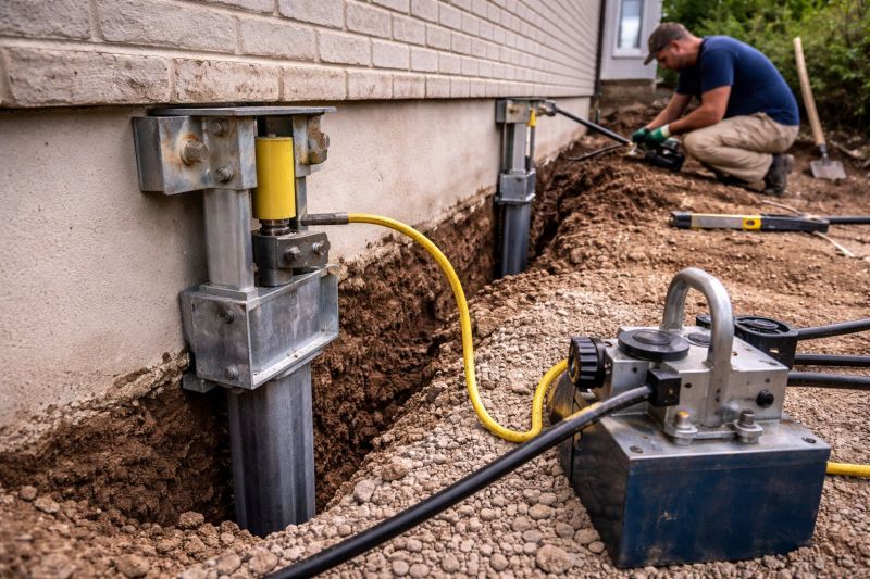 Sinking Foundation Repair in Mansfield, MA