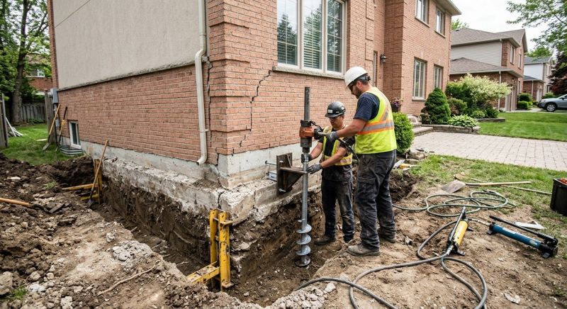 Sinking Foundation Repair in West Wareham, MA