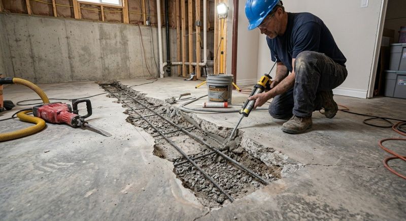 Slab Foundation Repair in Fall River, MA