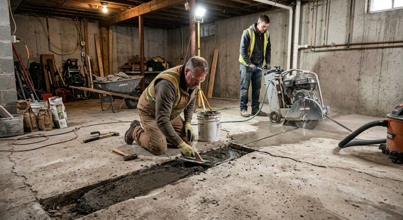 Slab Foundation Repair in Fall River, MA